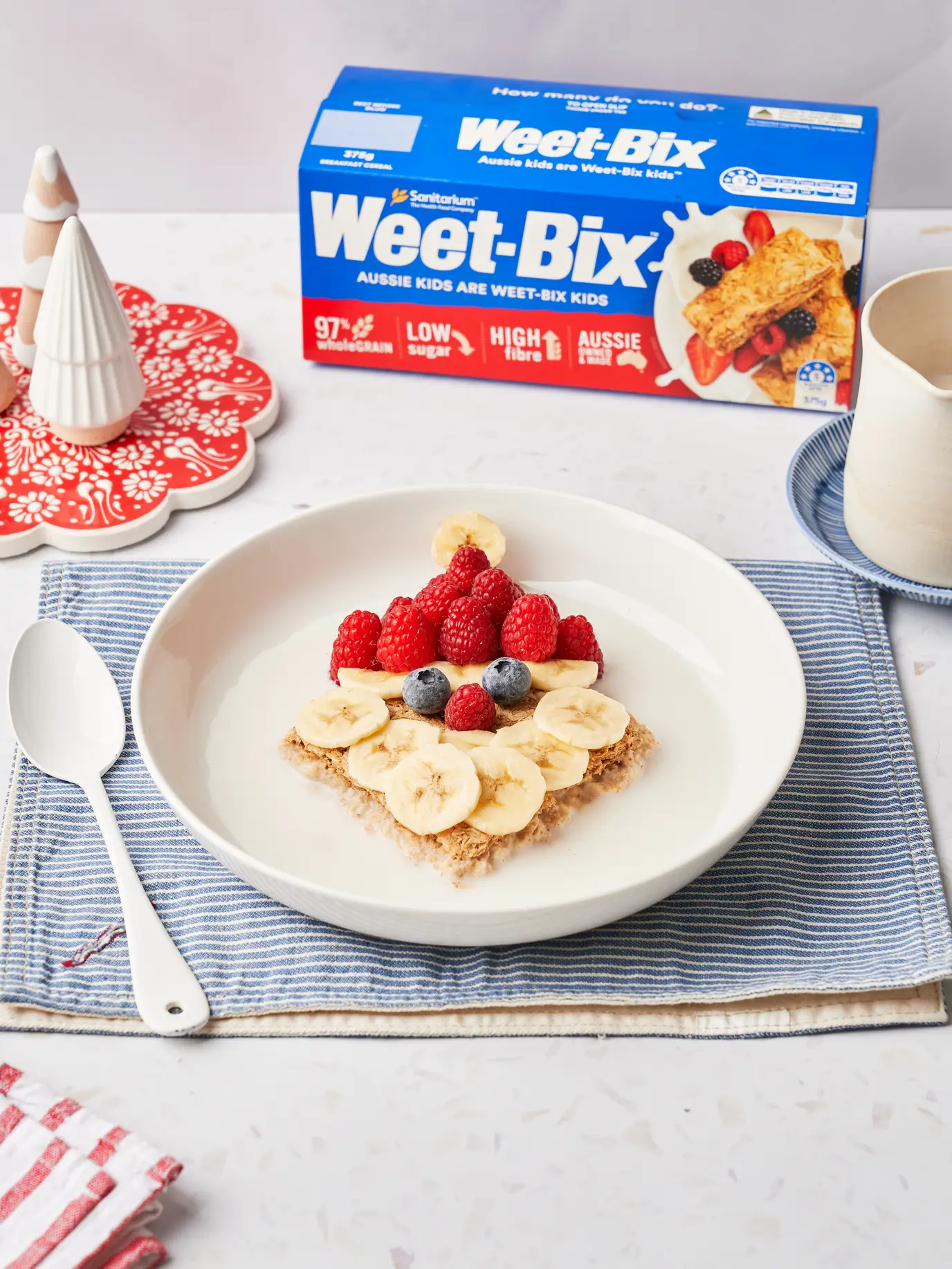 Berry Banana “Santa” Weet-Bix Bowl
