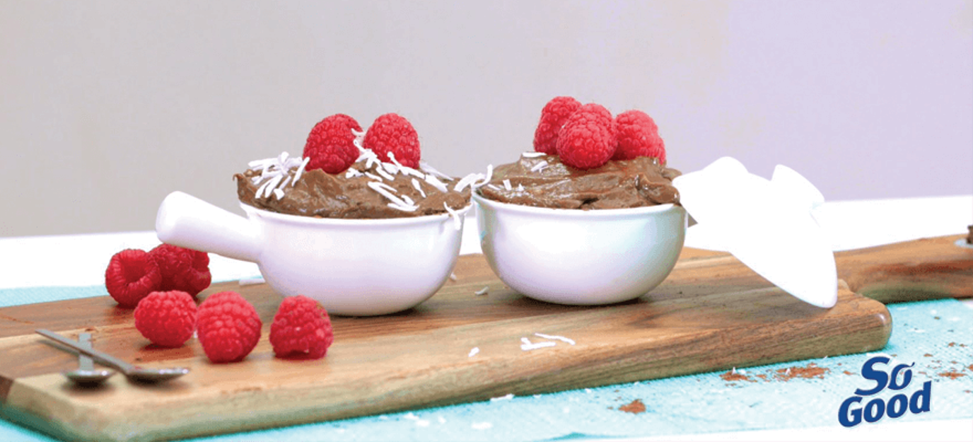 Choc coconut mousse