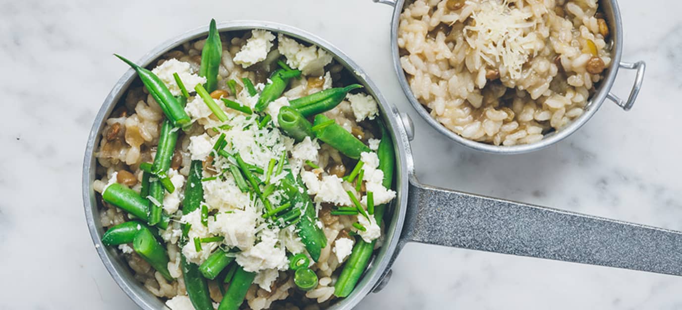 Creamy garlic and leek risotto Creamy garlic and leek risotto