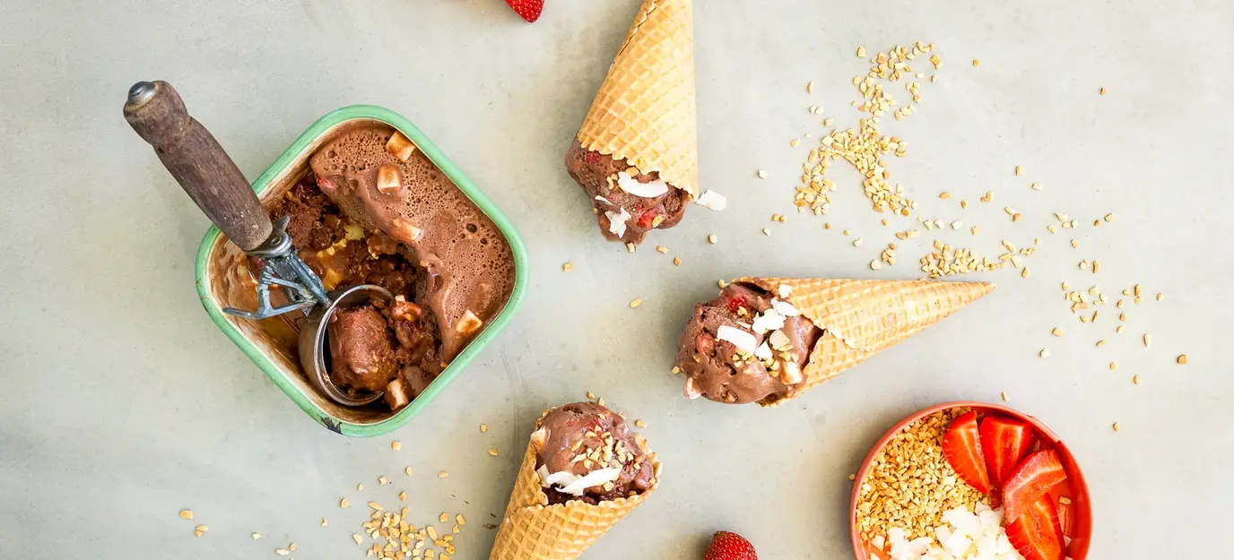 Rocky road ice-cream