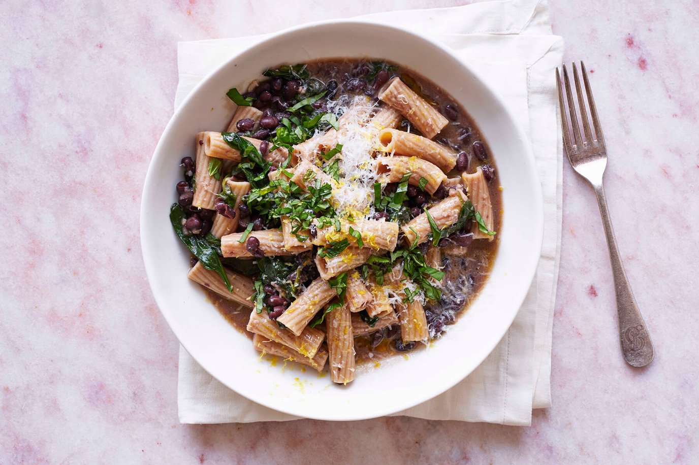 Parmesan and spinach black beans Parmesan and spinach black beans