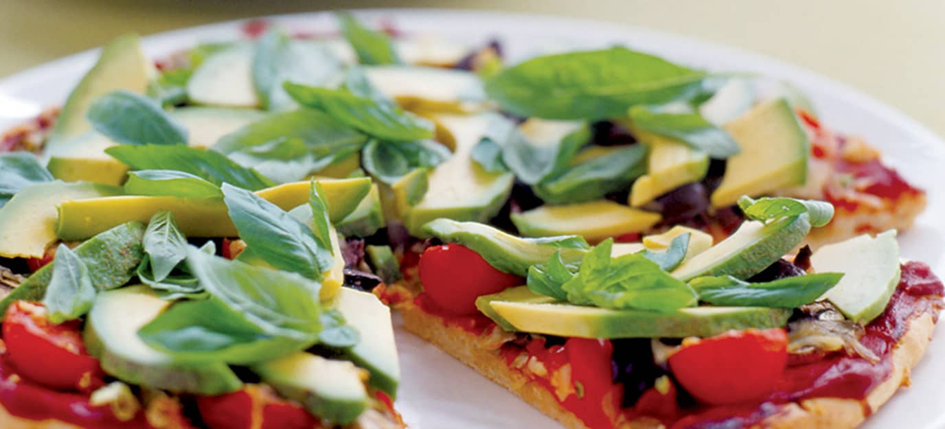 Avocado pizza