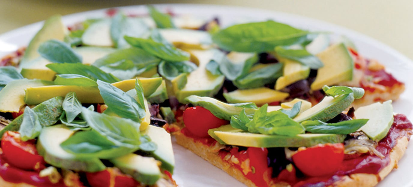 Avocado pizza