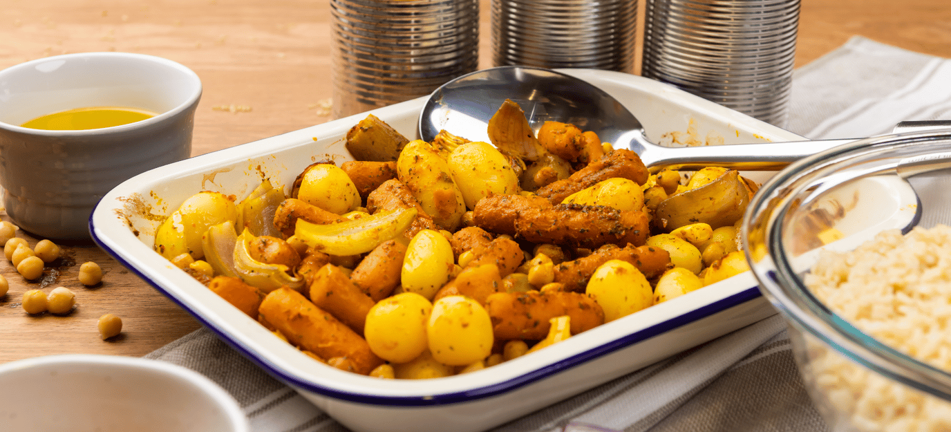 Veggie tray bake