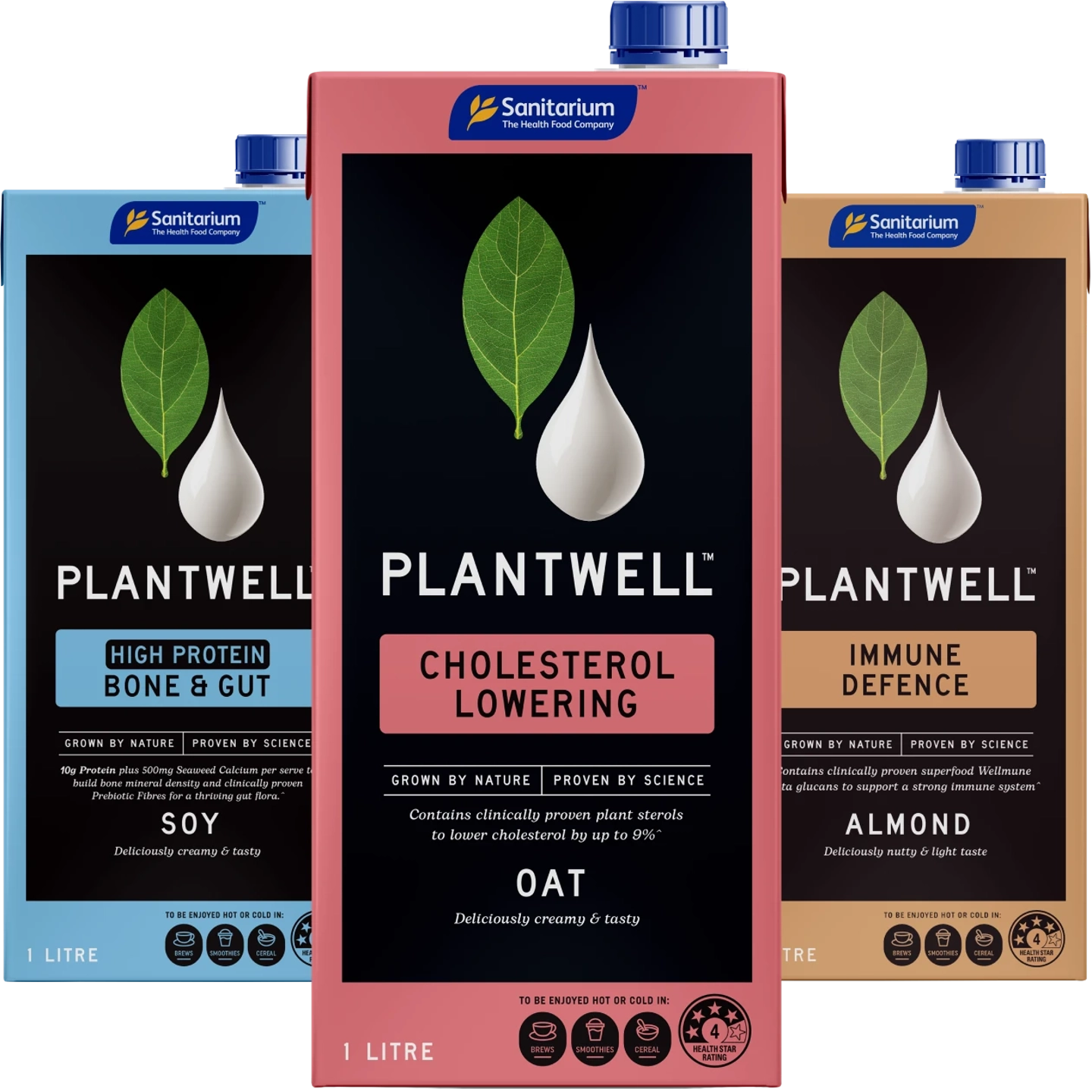 Plantwell - Oat, Soy, and Almond plant milks