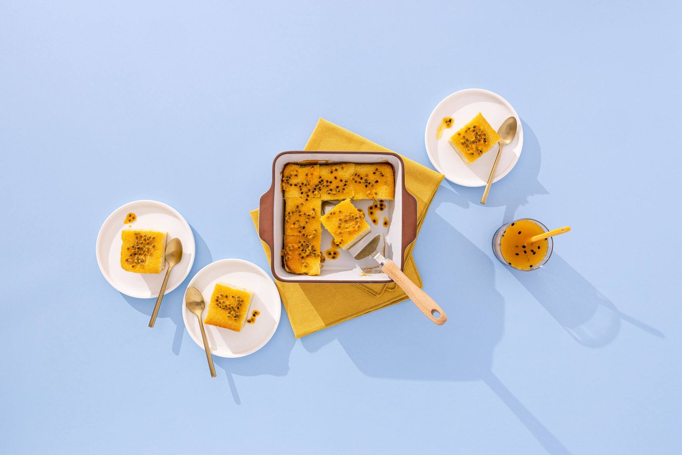 Coconut custard pudding