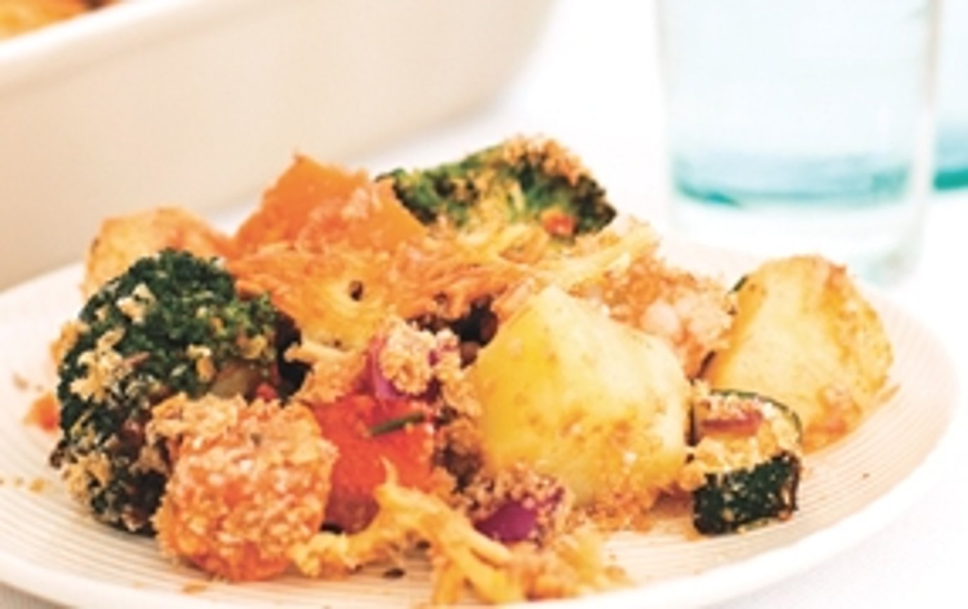 Gluten free mixed vegetable bake