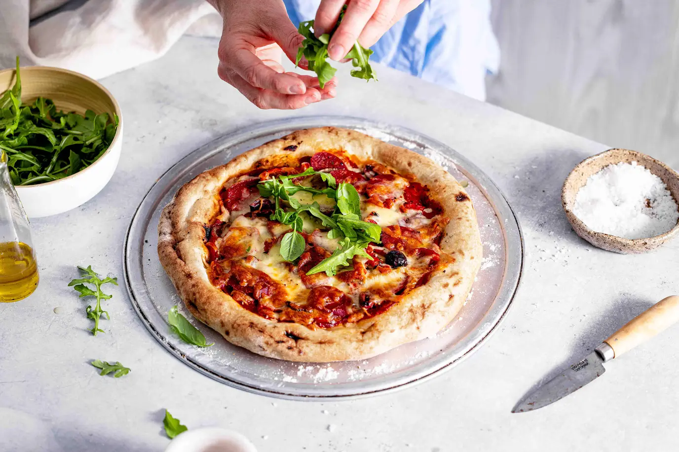  Sausage and Tomato Pizza