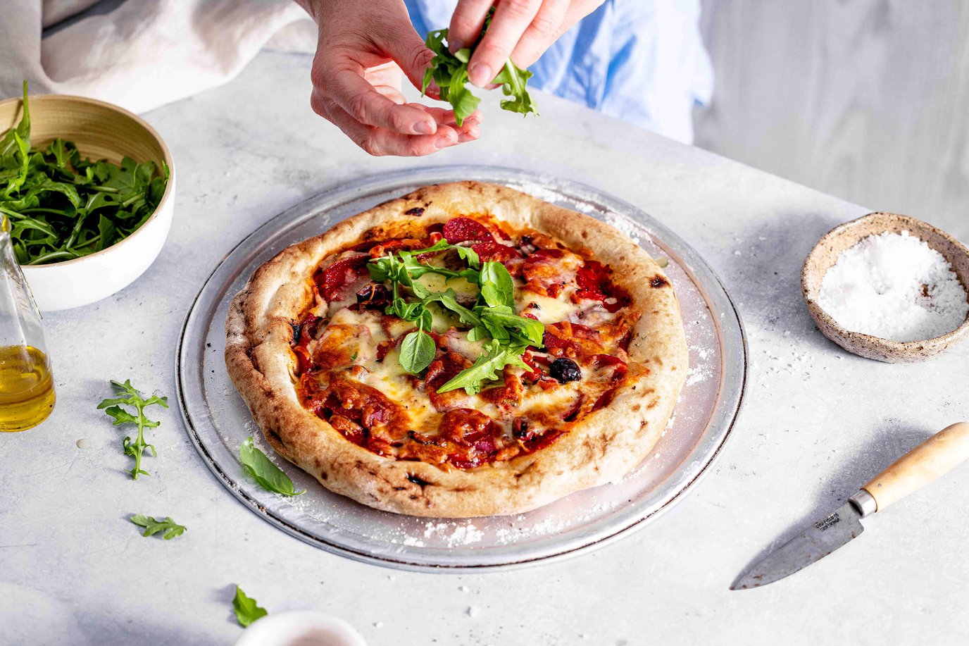  Sausage and Tomato Pizza