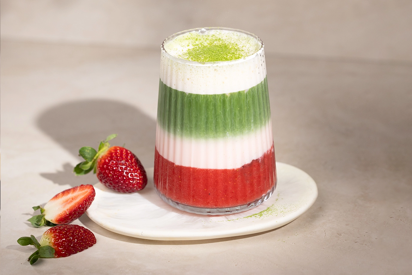 Strawberry Iced Matcha