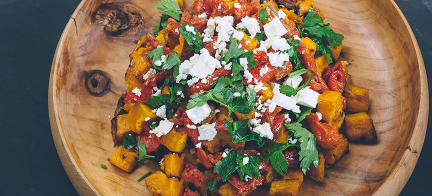Roast pumpkin and feta salad Roast pumpkin and feta salad