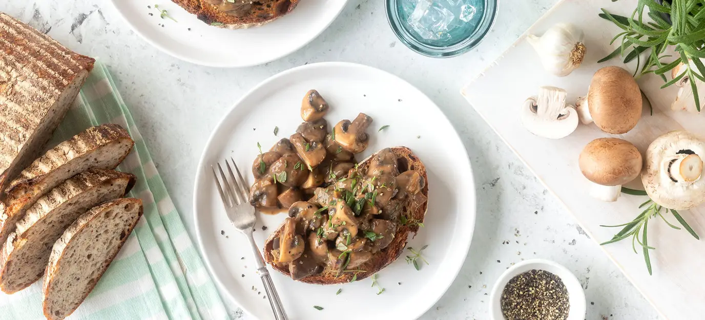 Creamy mushrooms