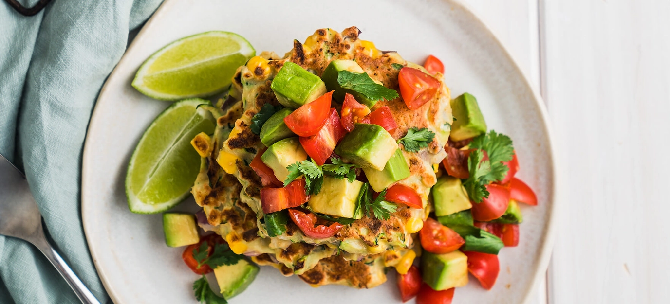 Corn & zucchini (courgette) fritters