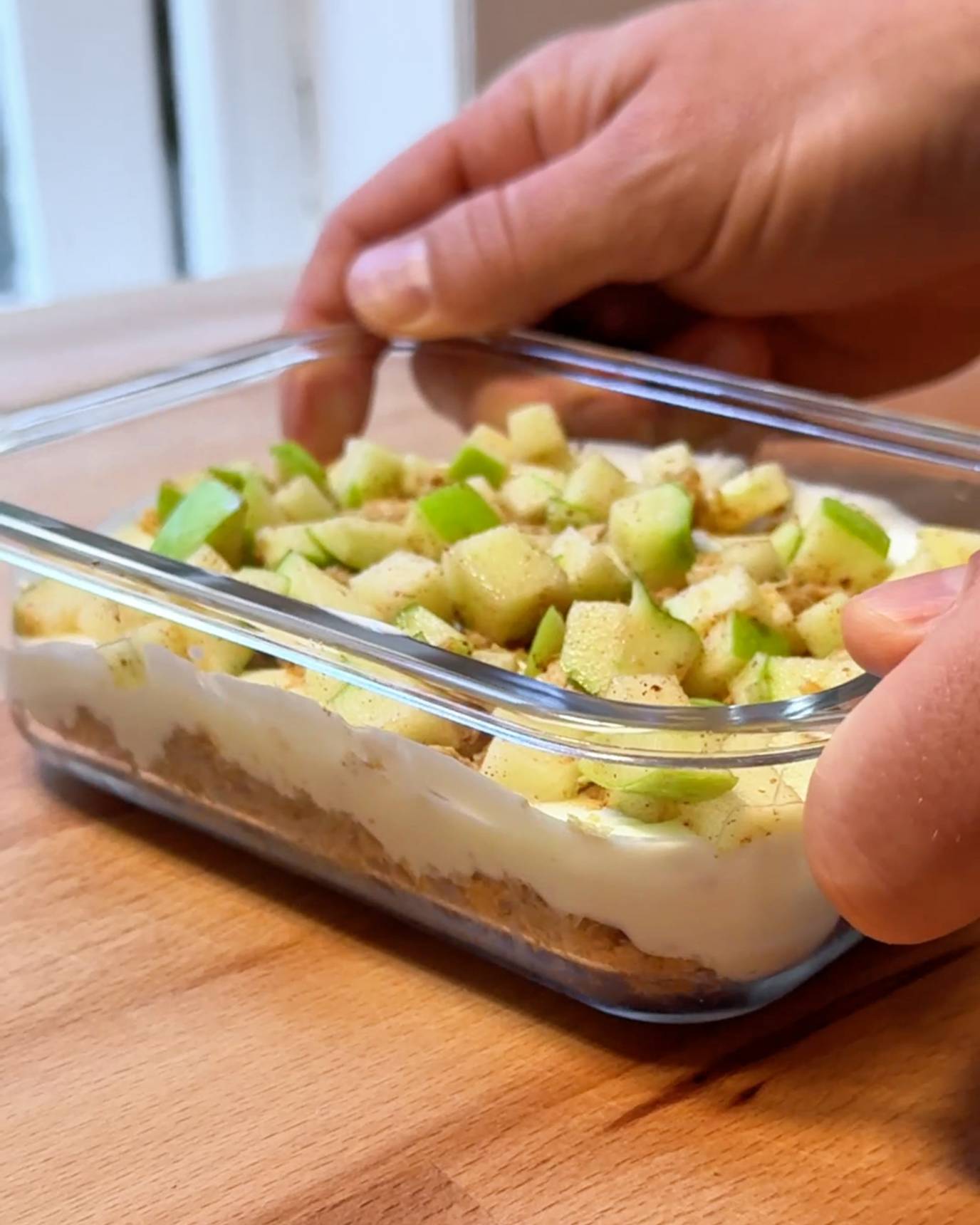 Cinnamon apples & Fresh Fruit Overnight Weet-Bix