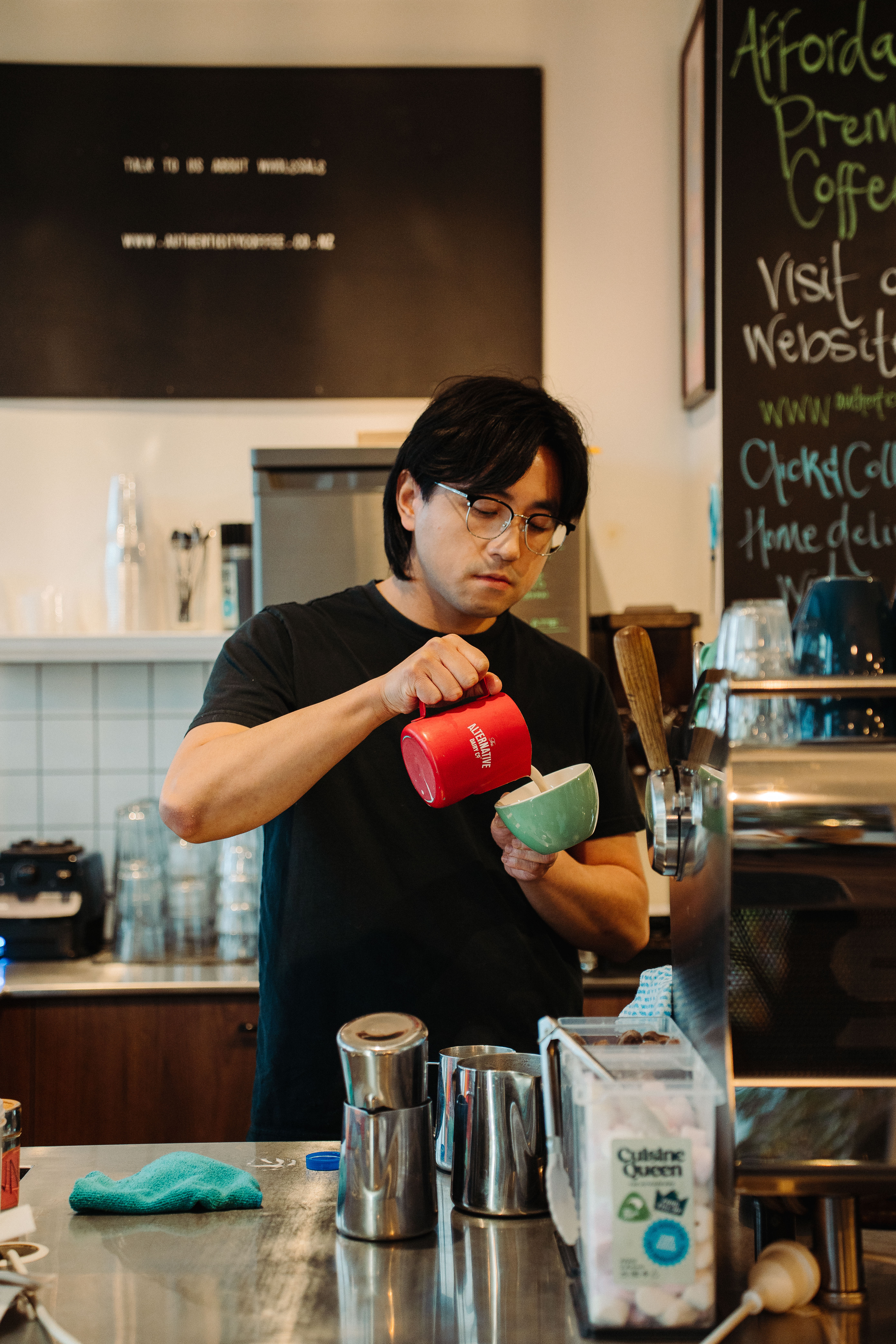 JPEG photo of Authenticity Cafe in Christchurch, likely an interior or food-and-drink scene captured for the ADC series.