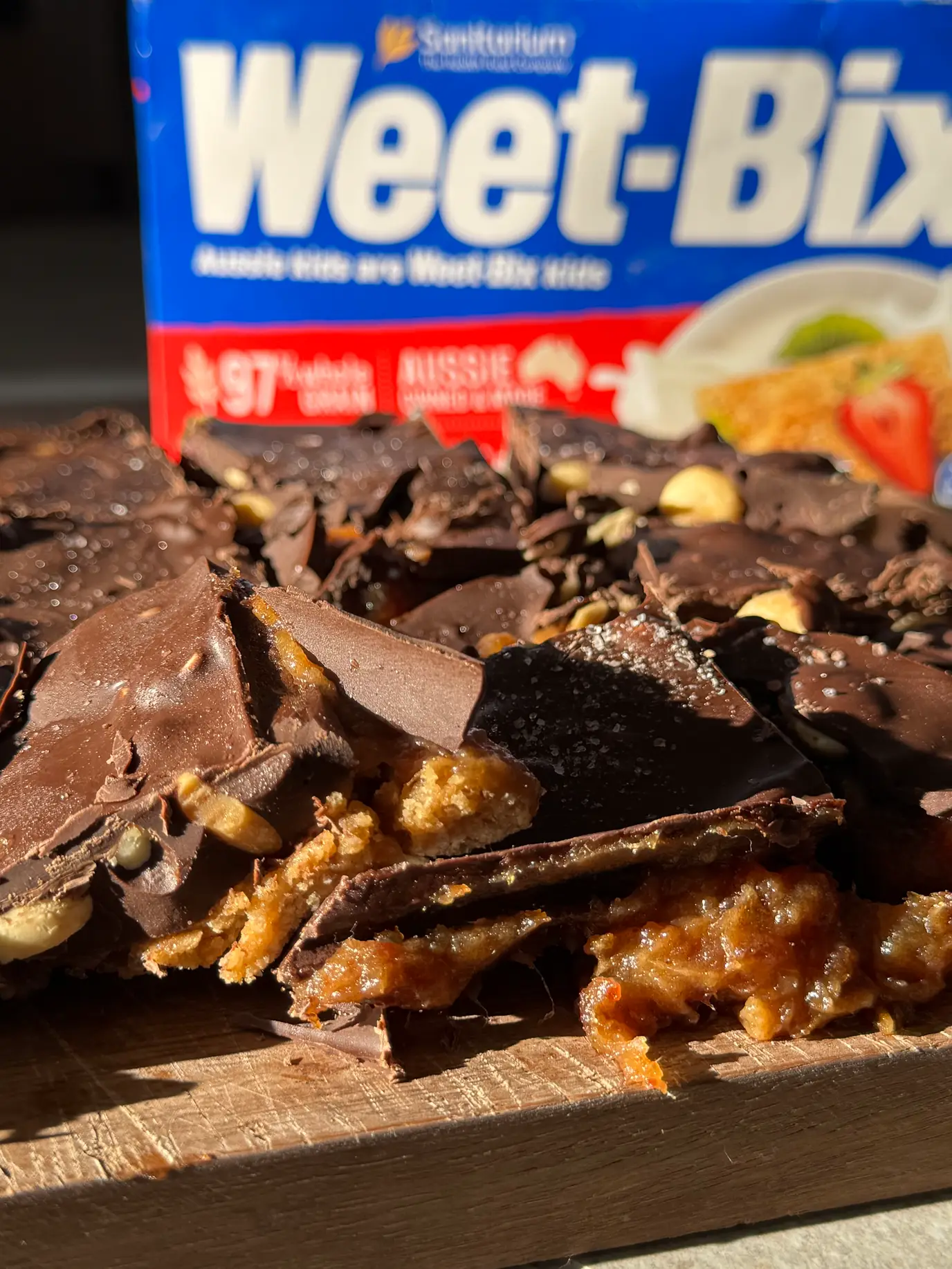 Peanut Choc Weet-Bix Slice