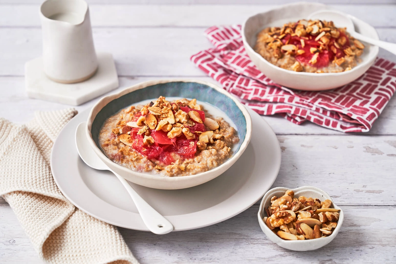 Apple & Rhubarb “Pie” Porridge