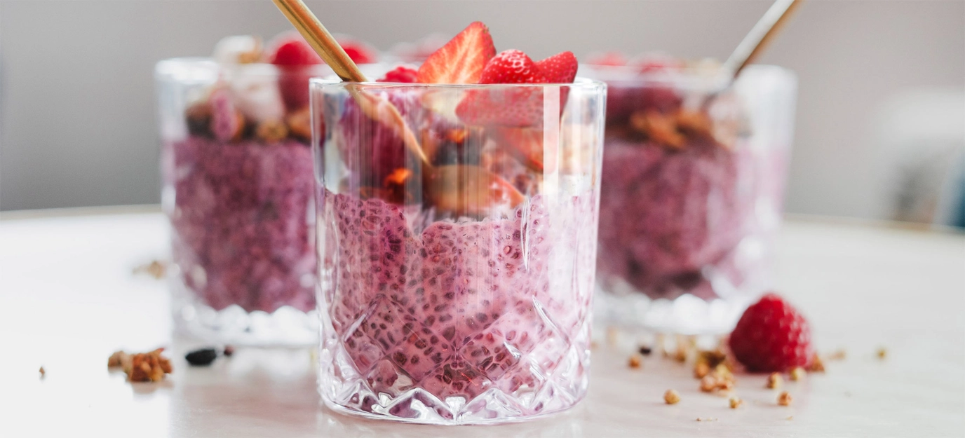 Pretty pink parfait Pretty pink parfait