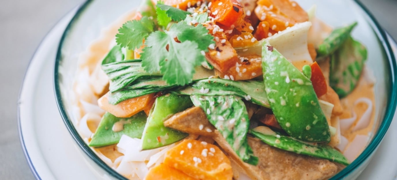 Penang vegetable noodle bowl