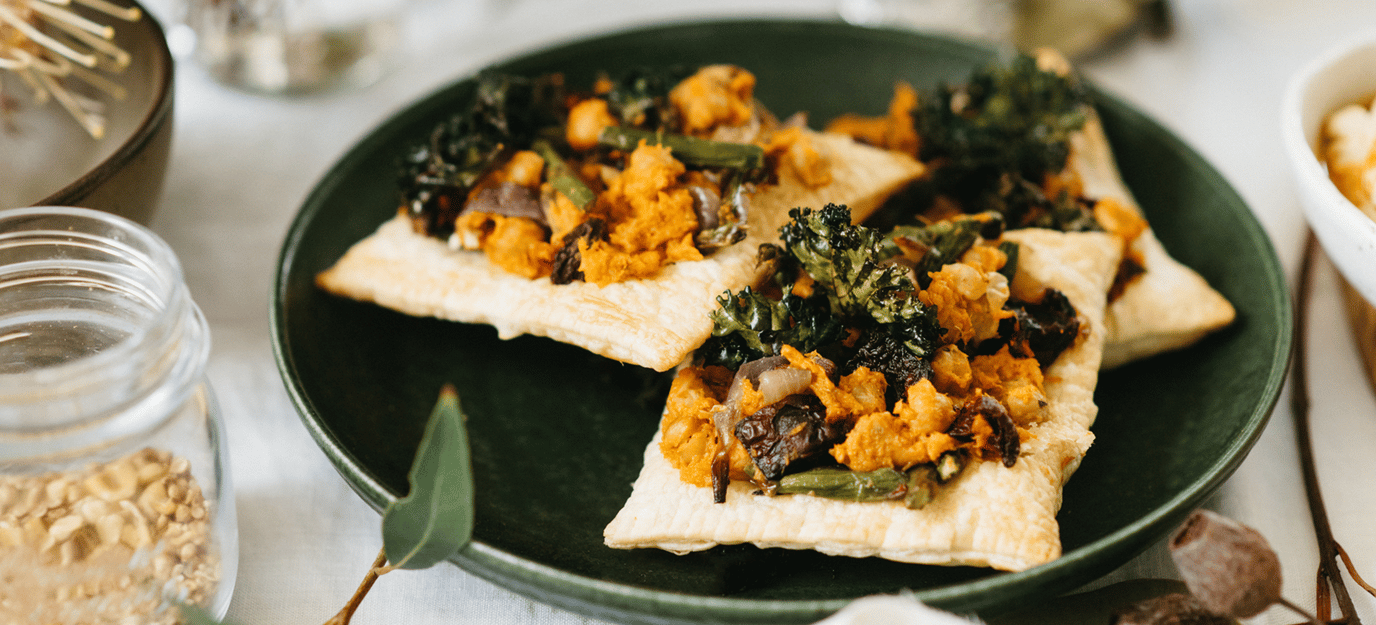 Rustic vegetable tartlets