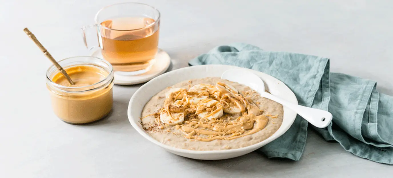 Hot Banana & Peanut Butter Weet-Bix Porridge