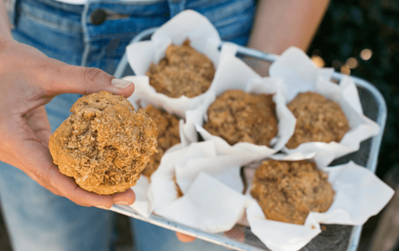 Apple crumble muffins