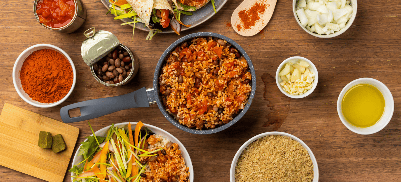 One pot beans and rice