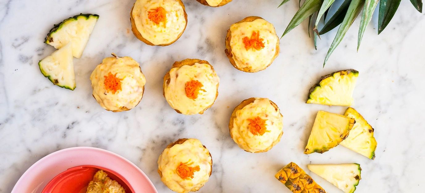Carrot and pineapple cupcakes Carrot and pineapple cupcakes