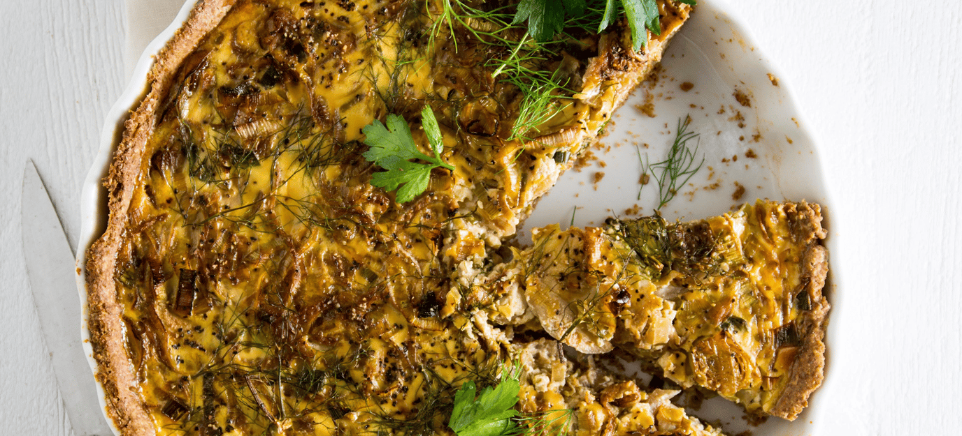 Fennel, leek and Marmite tart Fennel, leek and Marmite tart