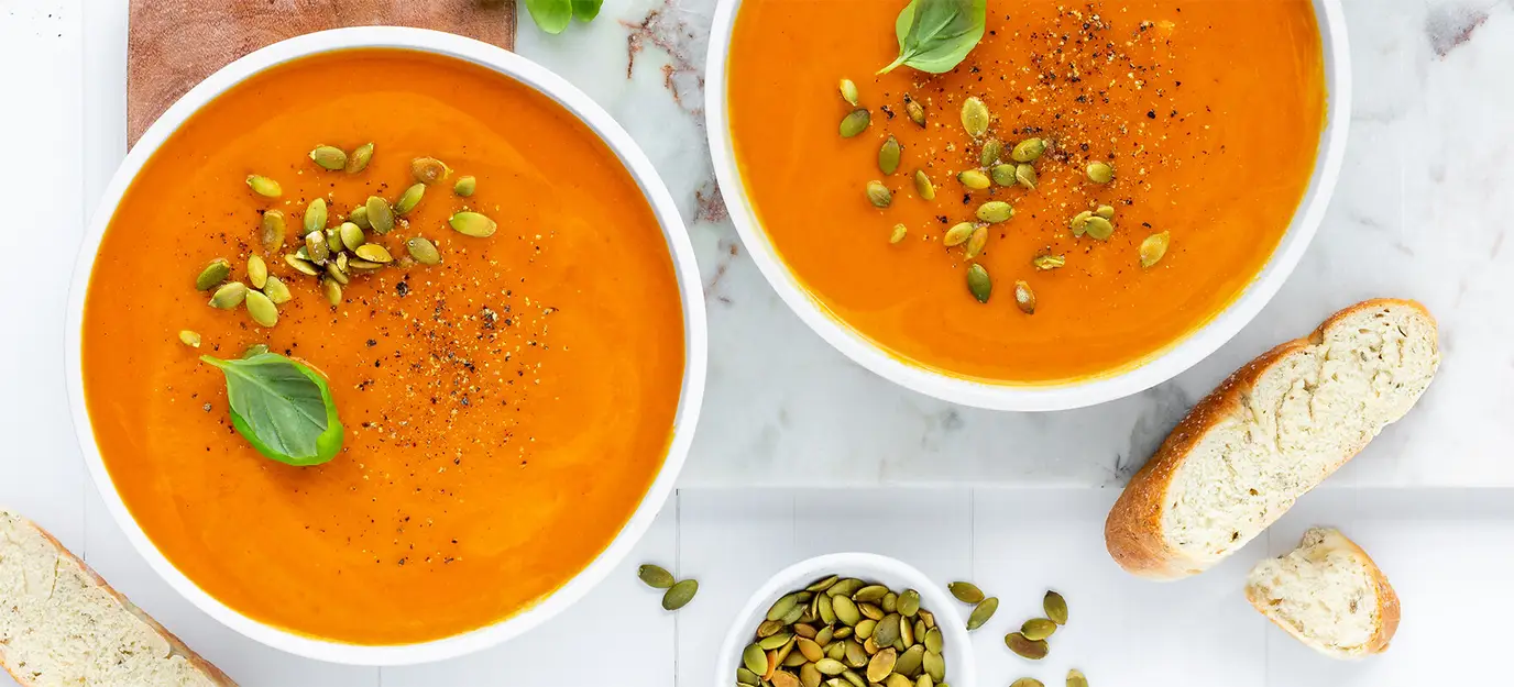 Creamy pumpkin soup