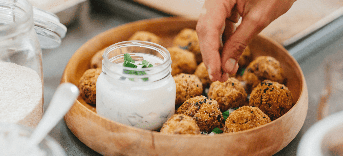 Oven baked kofta balls