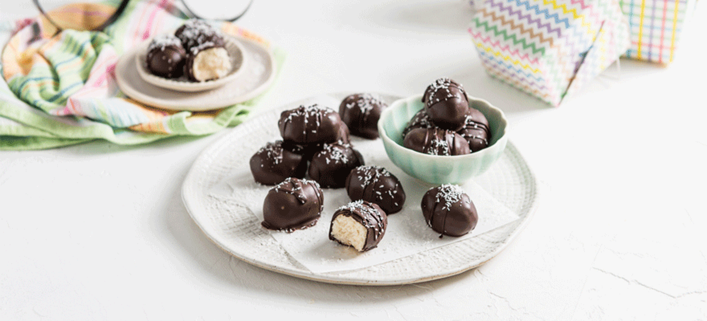 Chocolate coconut eggs Chocolate coconut eggs