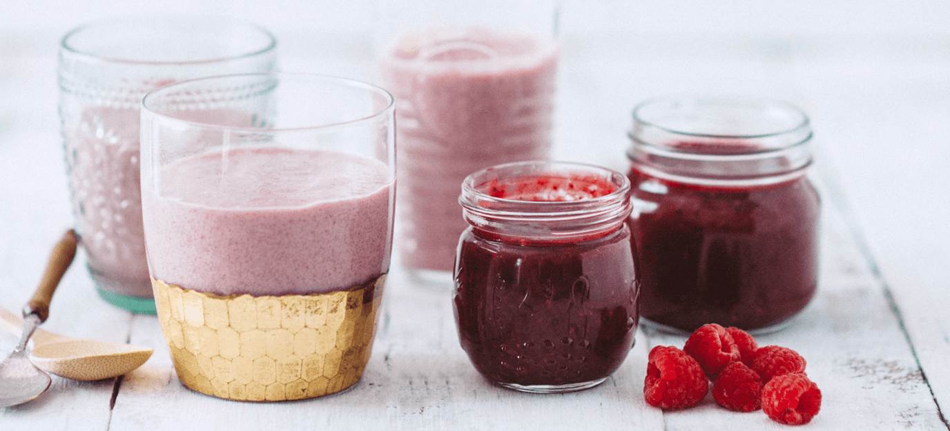 Strawberry and banana mousse