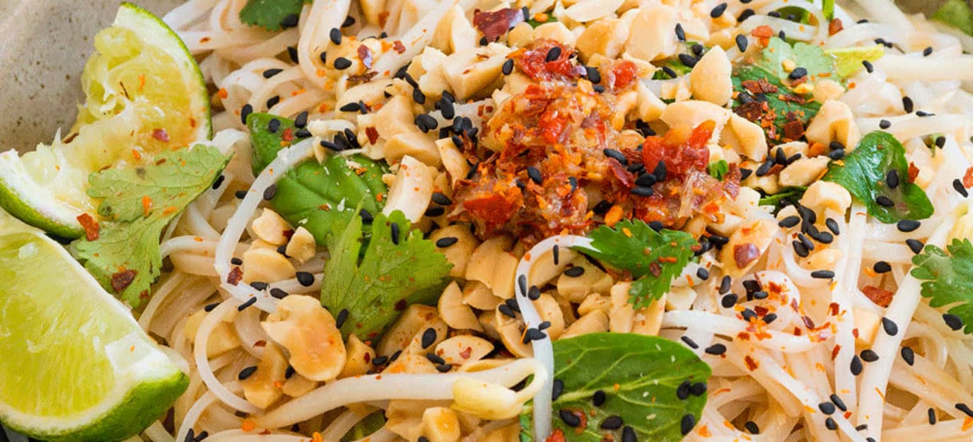 Coconut and herb noodle salad