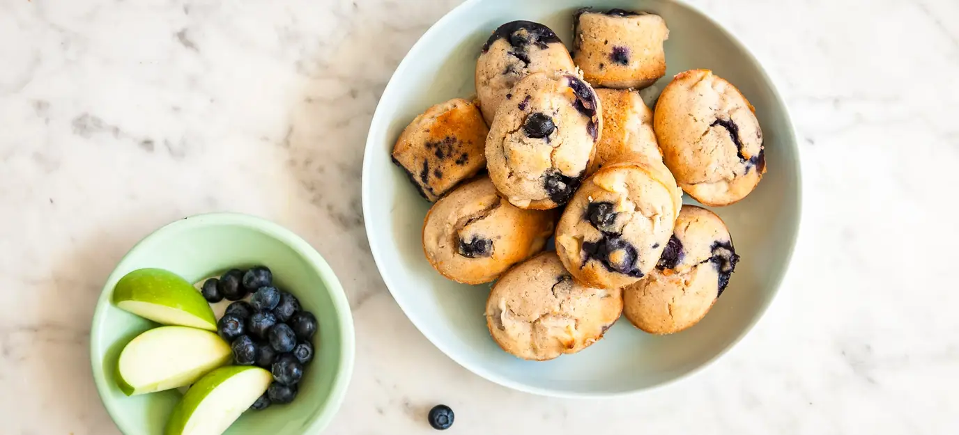 Apple blueberry friands