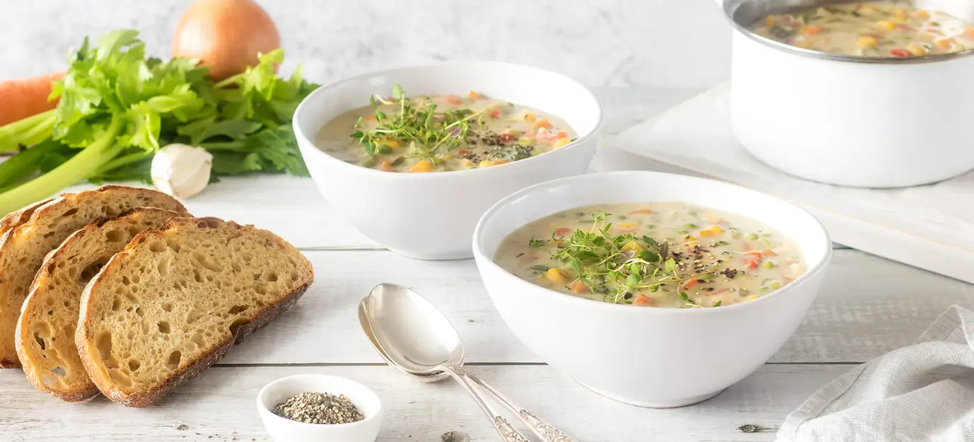 Creamy vegetable soup