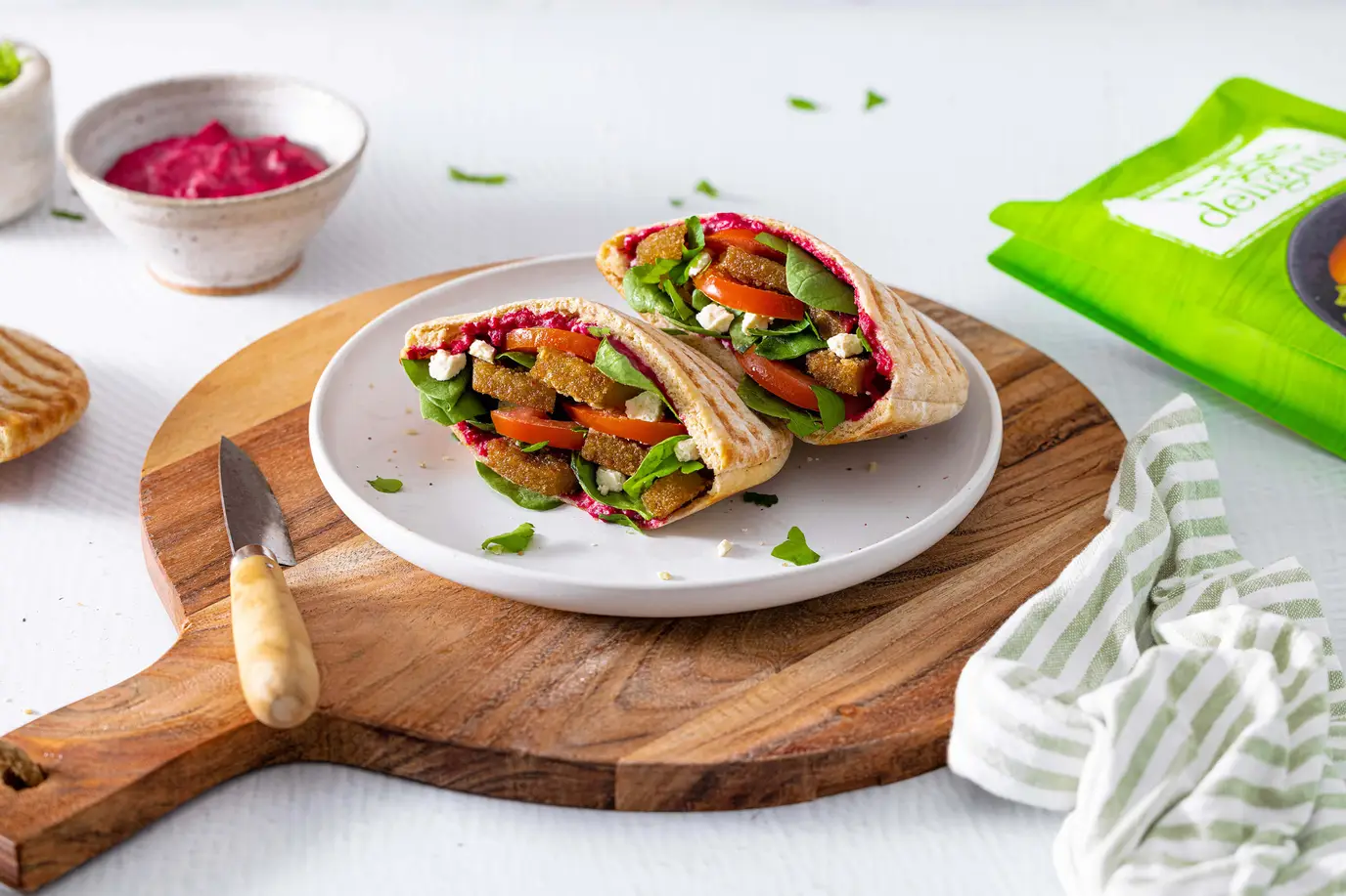Mediterranean Pita Bread Kebab