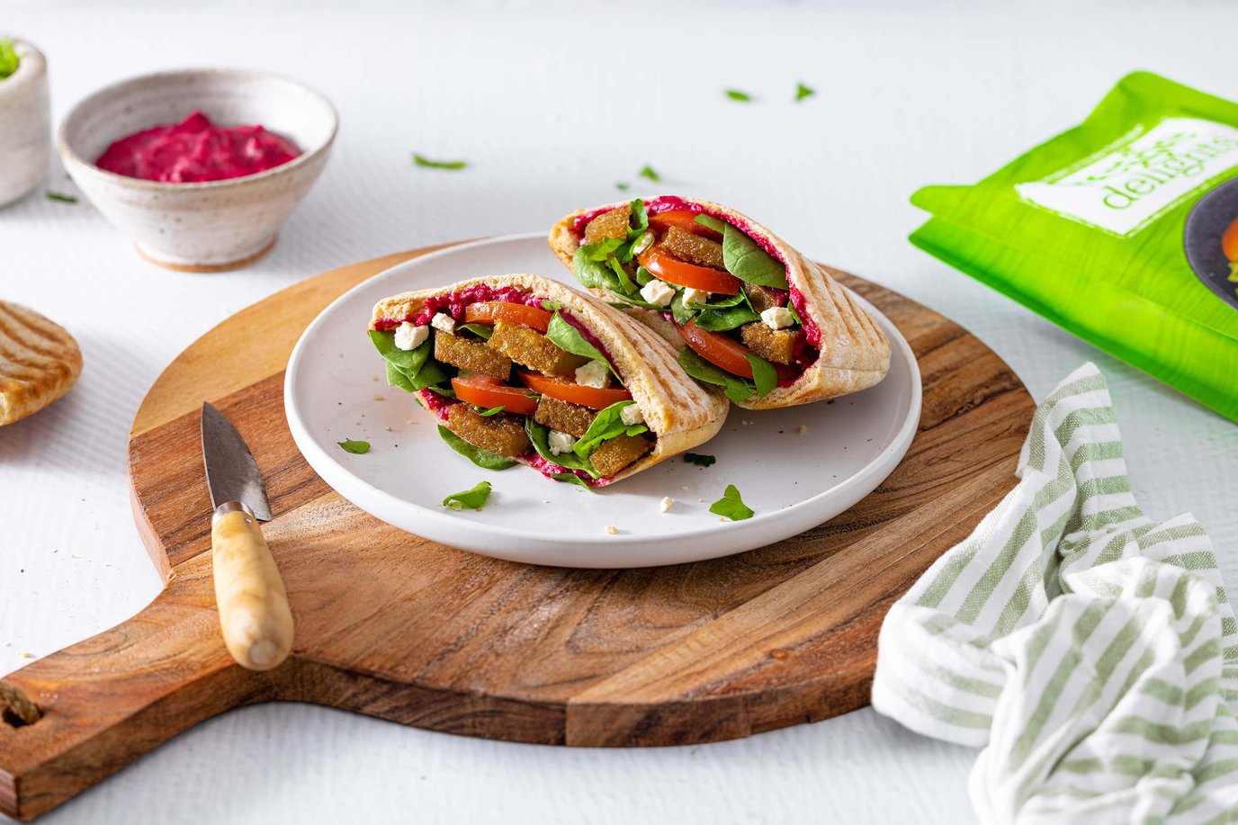 Mediterranean Pita Bread Kebab
