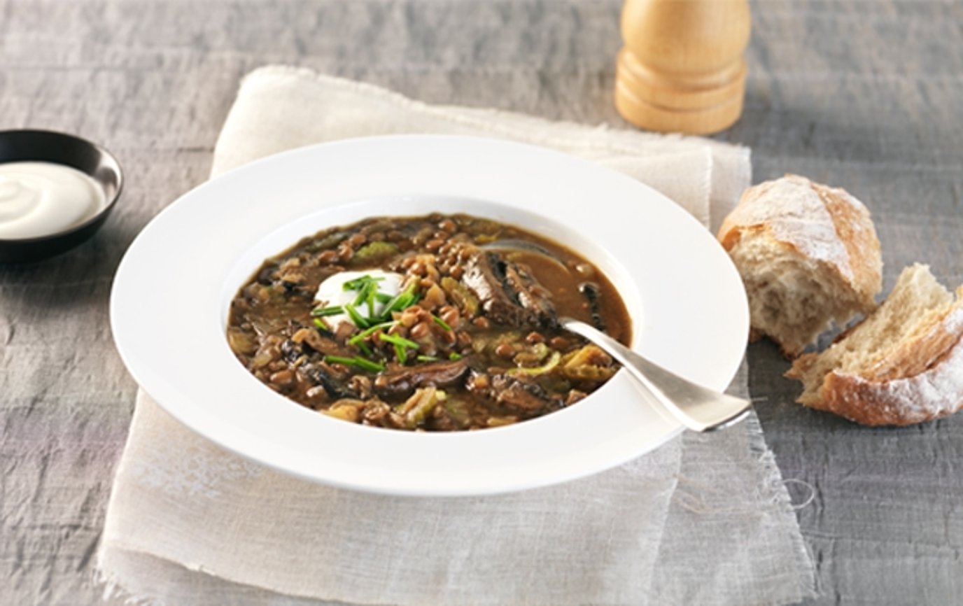 Mighty Marmite™ and lentil soup