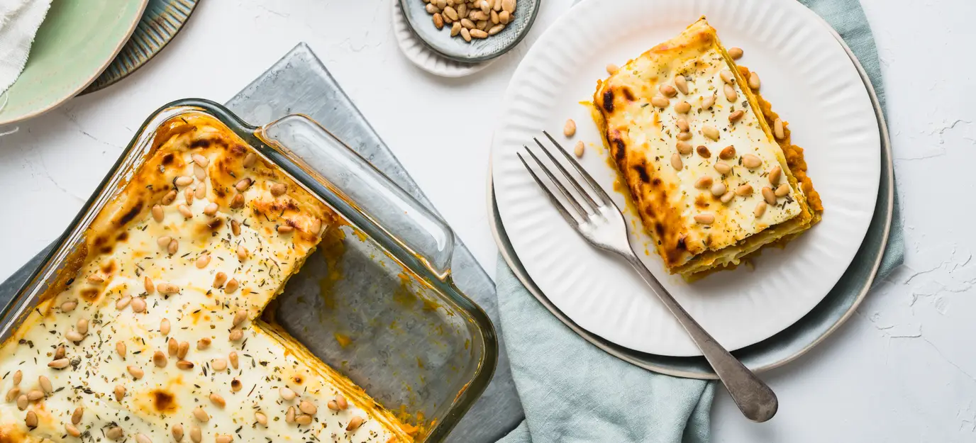 Ricotta and pumpkin lasagne