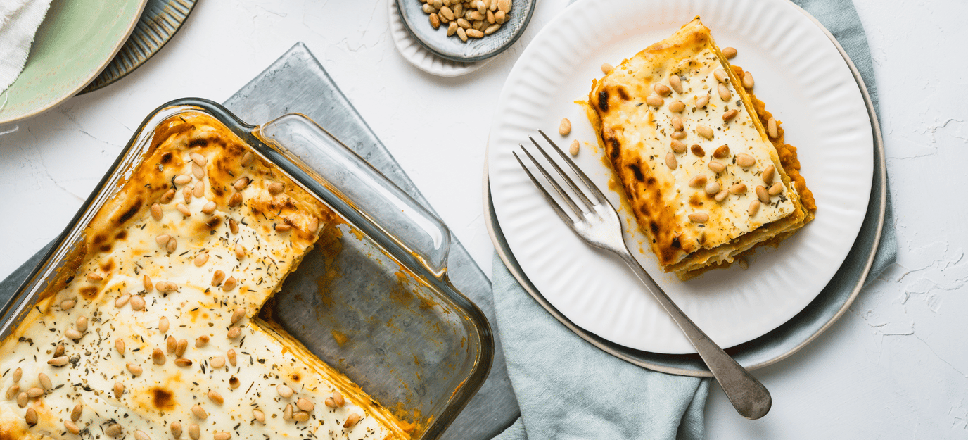 Ricotta and pumpkin lasagne