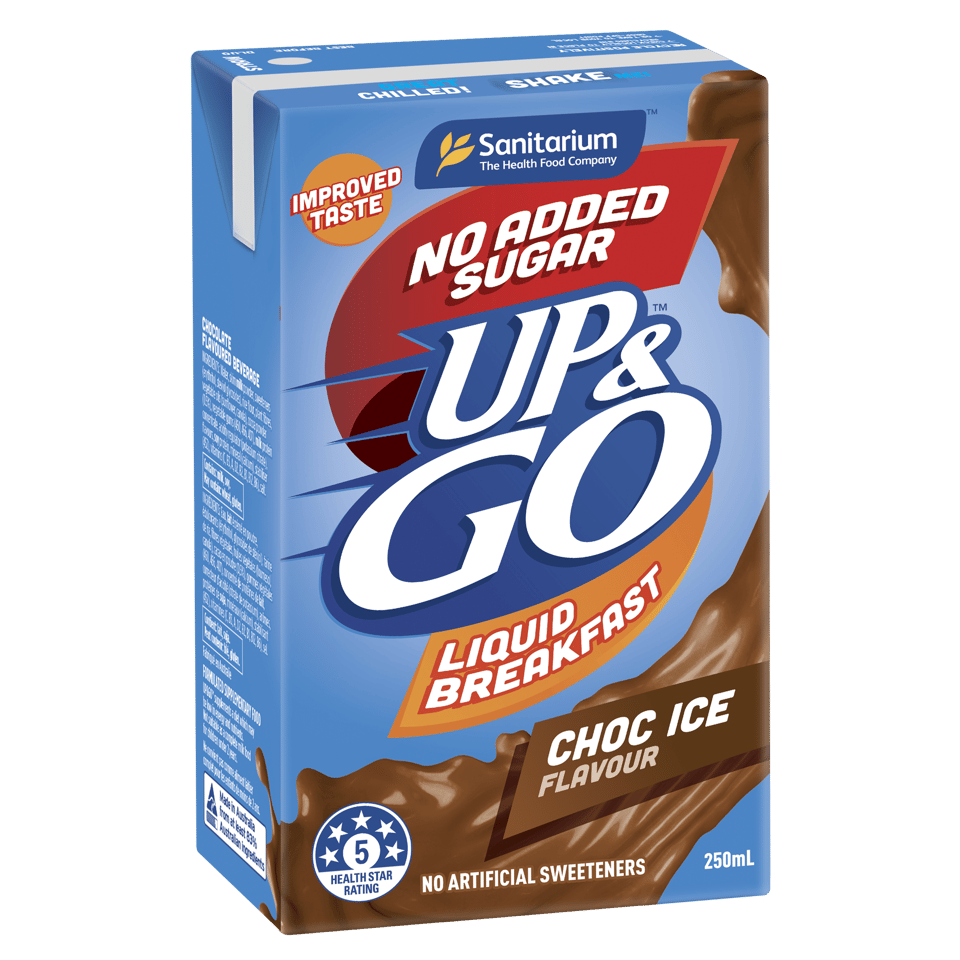 UP&GO No Added Sugar Choc Ice - UP&GO