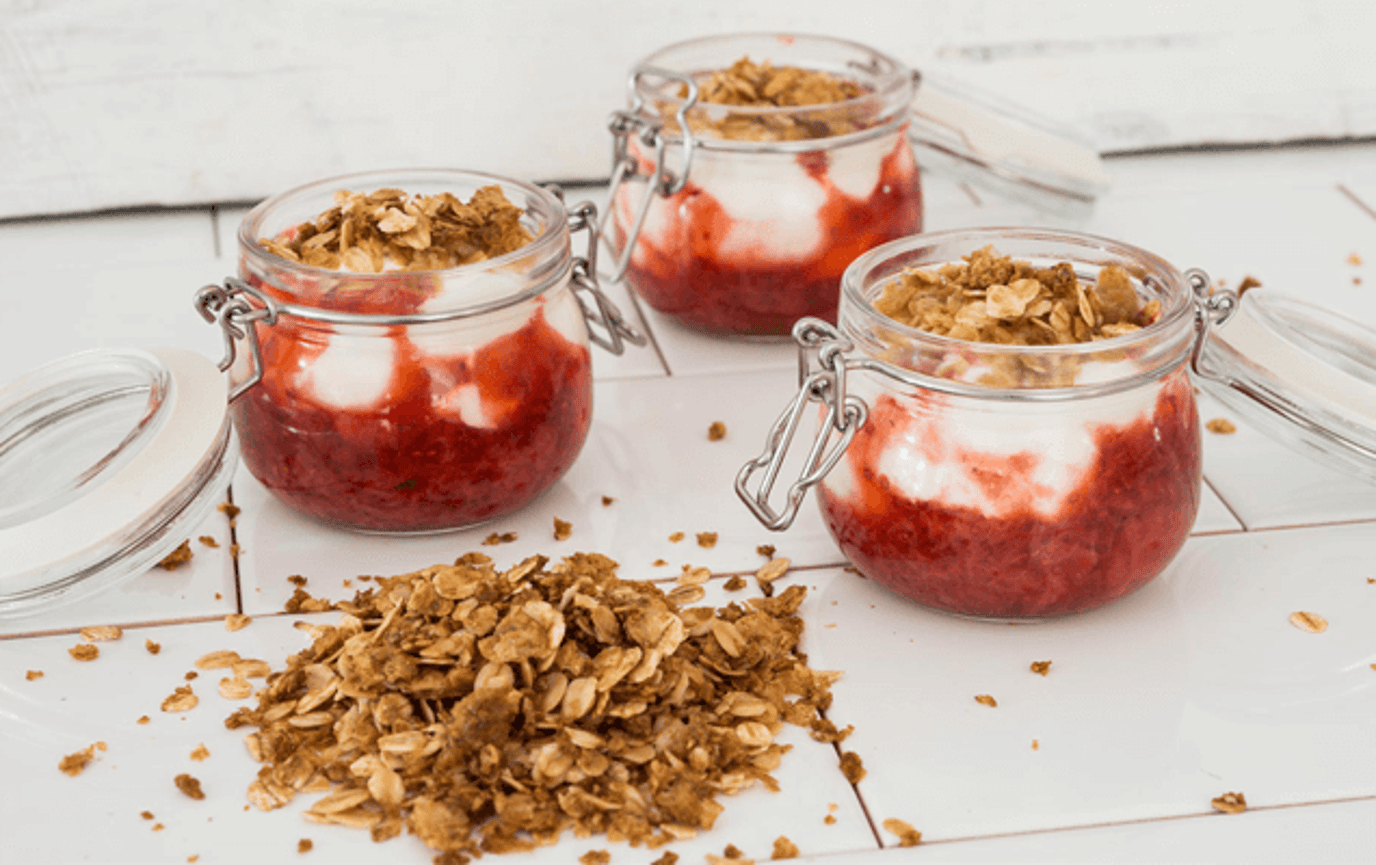 Strawberry crisp pots