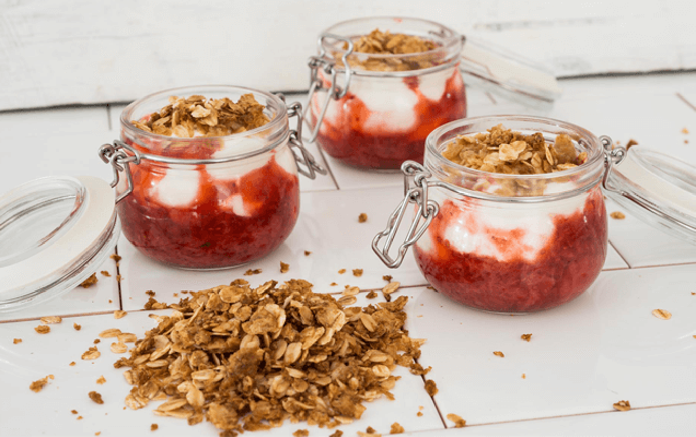Strawberry crisp pots Strawberry crisp pots