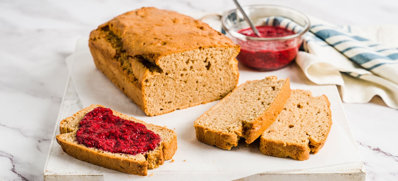 5-ingredient peanut butter bread