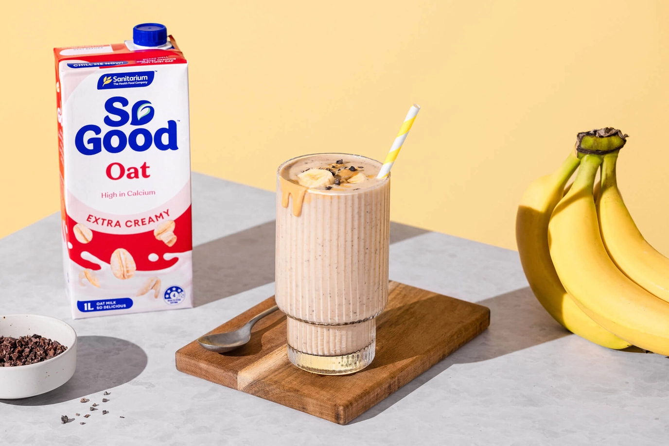 Banana and Choc Peanut Smoothie 