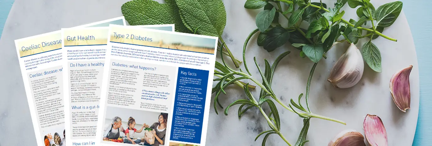 Nutrition fact sheets