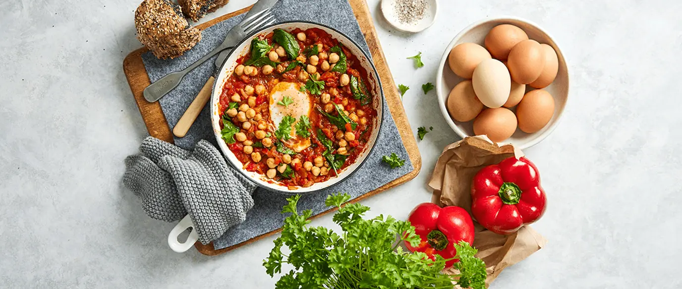 No-Bake Chickpea Shakshuka