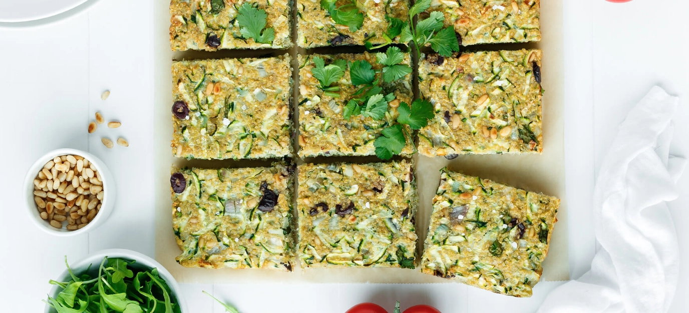 Zucchini and quinoa frittata Zucchini and quinoa frittata