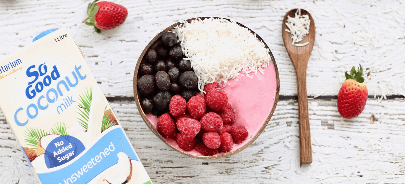 Mixed berry smoothie bowl